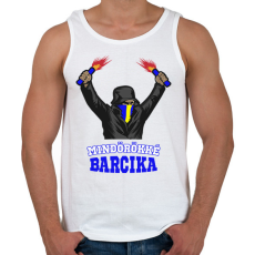 PRINTFASHION Egyedi szurkolói minta #11 - Férfi atléta - Fehér