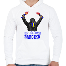 PRINTFASHION Egyedi szurkolói minta #11 - Férfi kapucnis pulóver - Fehér férfi pulóver, kardigán