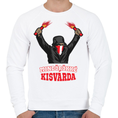 PRINTFASHION Egyedi szurkolói minta #12 - Férfi pulóver - Fehér