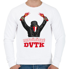 PRINTFASHION Egyedi szurkolói minta #2 - Férfi pulóver - Fehér férfi pulóver, kardigán