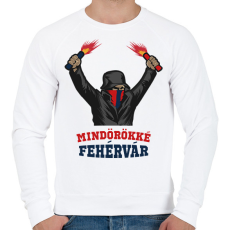 PRINTFASHION Egyedi szurkolói minta #6 - Férfi pulóver - Fehér