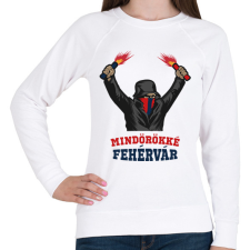 PRINTFASHION Egyedi szurkolói minta #6 - Női pulóver - Fehér női pulóver, kardigán