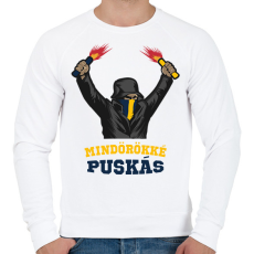 PRINTFASHION Egyedi szurkolói minta #7 - Férfi pulóver - Fehér