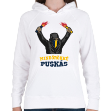 PRINTFASHION Egyedi szurkolói minta #7 - Női kapucnis pulóver - Fehér női pulóver, kardigán