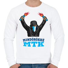 PRINTFASHION Egyedi szurkolói minta #8 - Férfi pulóver - Fehér férfi pulóver, kardigán