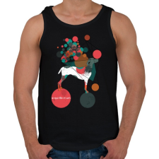 PRINTFASHION Egyensúlyban - Férfi atléta - Fekete atléta, trikó