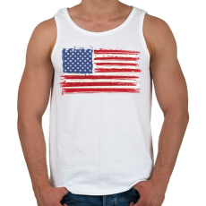 PRINTFASHION Egyesült Államok A szleng - Férfi atléta - Fehér