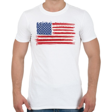 PRINTFASHION Egyesült Államok A szleng - Férfi póló - Fehér férfi póló
