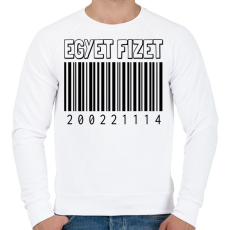 PRINTFASHION Egyet fizet - iker - Férfi pulóver - Fehér