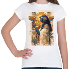 PRINTFASHION Egyiptom - Női póló - Fehér női póló