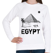 PRINTFASHION egyiptom - Női pulóver - Fehér női pulóver, kardigán