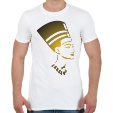 PRINTFASHION Egyiptomi női fej - Férfi póló - Fehér férfi póló