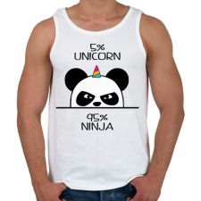 PRINTFASHION Egyszarvú ninja - Férfi atléta - Fehér atléta, trikó