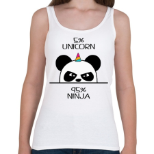 PRINTFASHION Egyszarvú ninja - Női atléta - Fehér női trikó