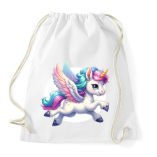 PRINTFASHION Egyszarvú - Sportzsák, Tornazsák - Fehér tornazsák