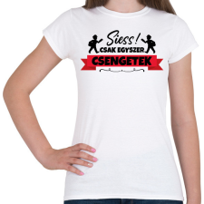 PRINTFASHION Egyszer csengetek - Női póló - Fehér női póló