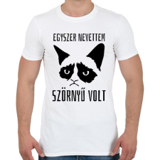 PRINTFASHION Egyszer nevettem, szörnyű volt - Férfi póló - Fehér férfi póló