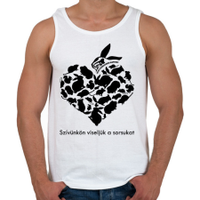 PRINTFASHION Együtt A Kisállatokért Alapítvány - Férfi atléta - Fehér atléta, trikó