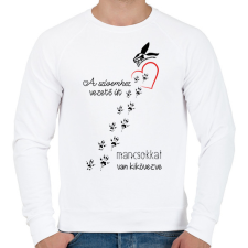 PRINTFASHION Együtt A Kisállatokért Alapítvány - Férfi pulóver - Fehér férfi pulóver, kardigán