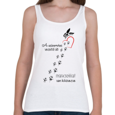 PRINTFASHION Együtt A Kisállatokért Alapítvány - Női atléta - Fehér