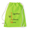 PRINTFASHION Együtt több dolgot érünk el - Sportzsák, Tornazsák - Limezöld