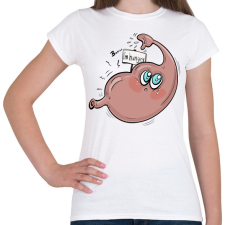 PRINTFASHION Éhes gyomor - Női póló - Fehér női póló