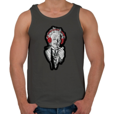 PRINTFASHION Einstein - Férfi atléta - Sötétszürke