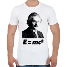 PRINTFASHION Einstein - Férfi póló - Fehér