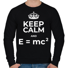 PRINTFASHION EINSTEIN - Férfi pulóver - Fekete