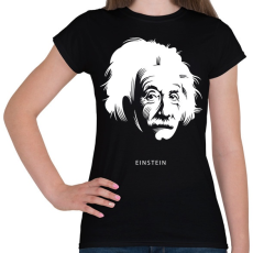 PRINTFASHION Einstein - Női póló - Fekete