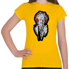 PRINTFASHION Einstein - Női póló - Sárga