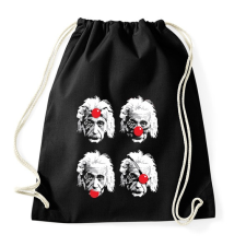PRINTFASHION Einstein - Sportzsák, Tornazsák - Fekete tornazsák