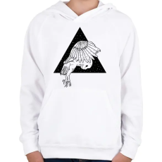 PRINTFASHION Éjjeli bagoly - Gyerek kapucnis pulóver - Fehér