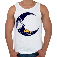 PRINTFASHION Éjszakai túra - Férfi atléta - Fehér atléta, trikó