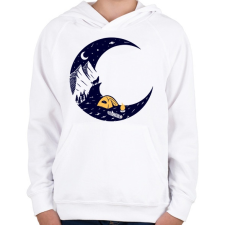 PRINTFASHION Éjszakai túra - Gyerek kapucnis pulóver - Fehér gyerek pulóver, kardigán