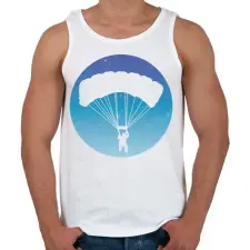 PRINTFASHION Ejtőernyős - Férfi atléta - Fehér atléta, trikó
