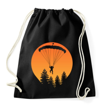 PRINTFASHION ejtőernyős  - Sportzsák, Tornazsák - Fekete tornazsák