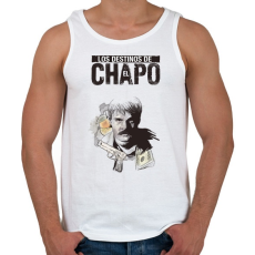 PRINTFASHION El Chapo - Férfi atléta - Fehér