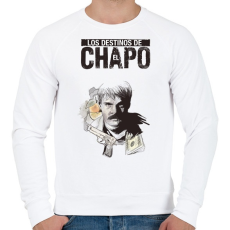 PRINTFASHION El Chapo - Férfi pulóver - Fehér