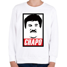 PRINTFASHION El Chapo - Gyerek pulóver - Fehér