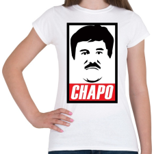 PRINTFASHION El Chapo - Női póló - Fehér női póló