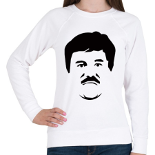 PRINTFASHION El Chapo - Női pulóver - Fehér női pulóver, kardigán