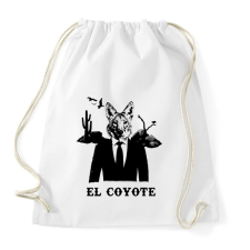 PRINTFASHION el coyote - Sportzsák, Tornazsák - Fehér tornazsák