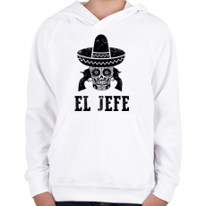 PRINTFASHION el jefe - Gyerek kapucnis pulóver - Fehér