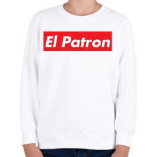 PRINTFASHION El patron  - Gyerek pulóver - Fehér gyerek pulóver, kardigán