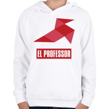 PRINTFASHION El Professor - Gyerek kapucnis pulóver - Fehér gyerek pulóver, kardigán