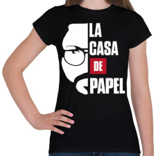 PRINTFASHION El Professor - Női póló - Fekete női póló