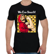 PRINTFASHION El tudjuk lopni! - Férfi póló - Fekete férfi póló