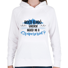 PRINTFASHION Eladó - Szupererő - Női kapucnis pulóver - Fehér