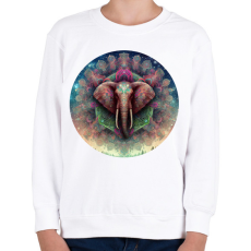 PRINTFASHION Elefánt - Gyerek pulóver - Fehér